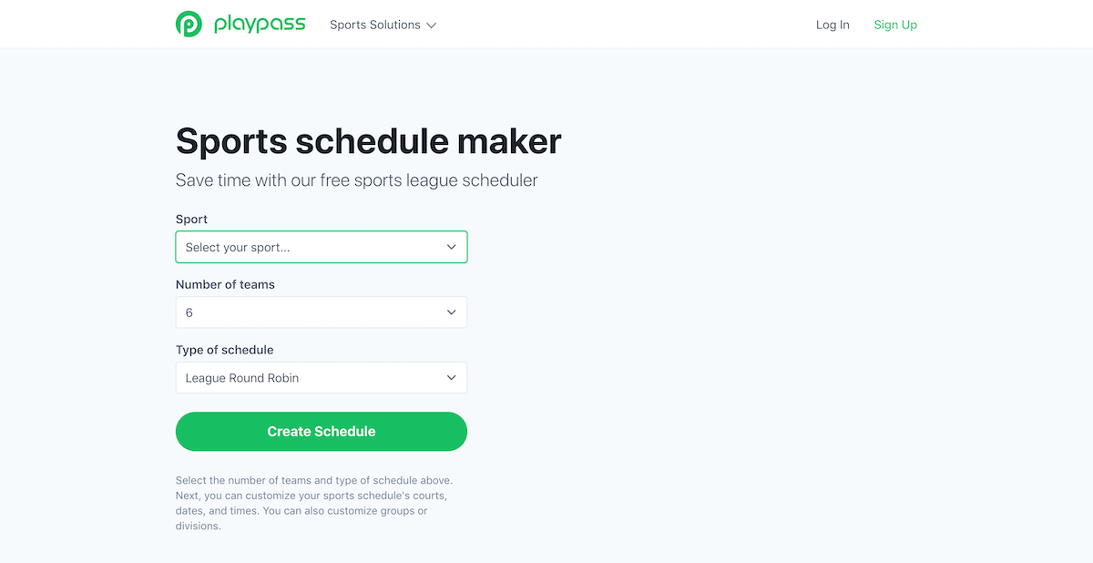 playpass schedule maker